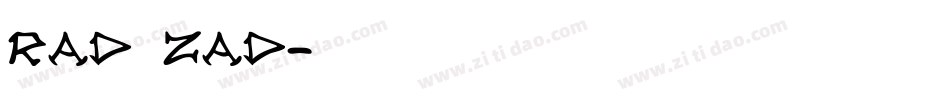 Rad Zad字体转换